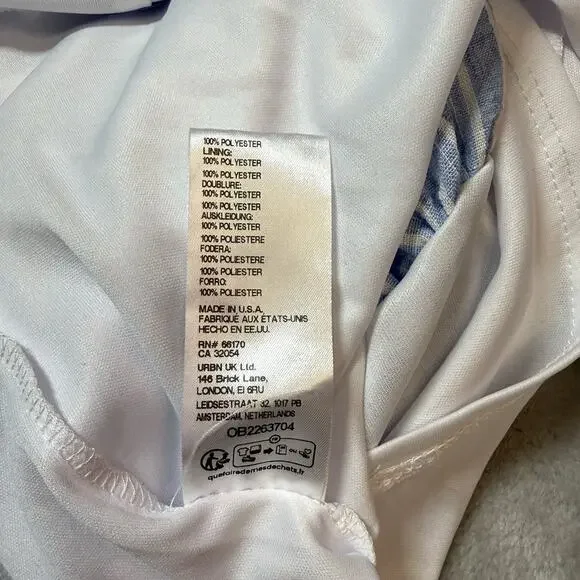 Urban Outfitters Kimchi Blue & White Medium Strapless Open-Back Bubble Romper - Picture 13 of 13